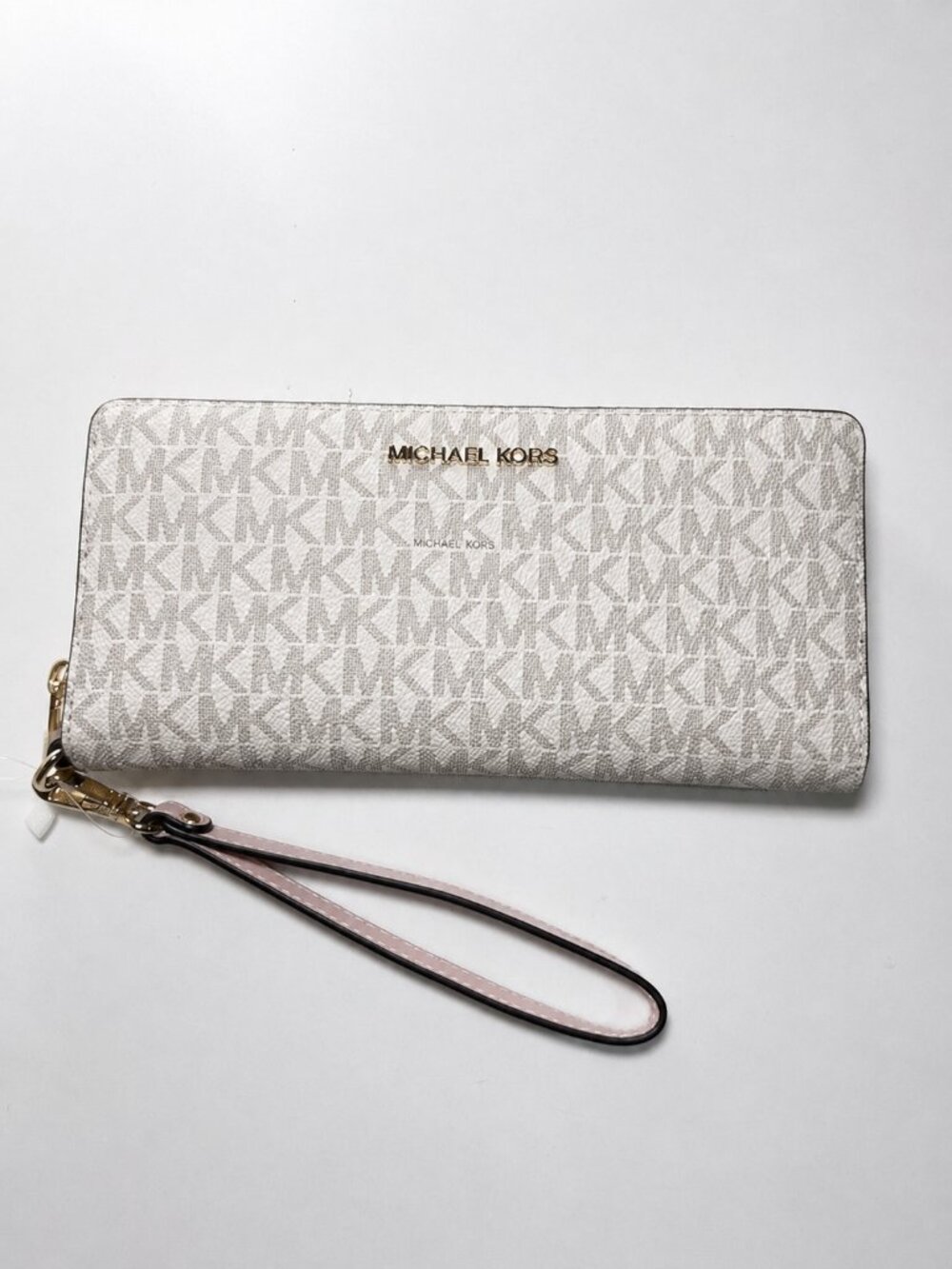 Michael Kors Jet Set Travel Continental Long Wallet Wristlet Powder blush